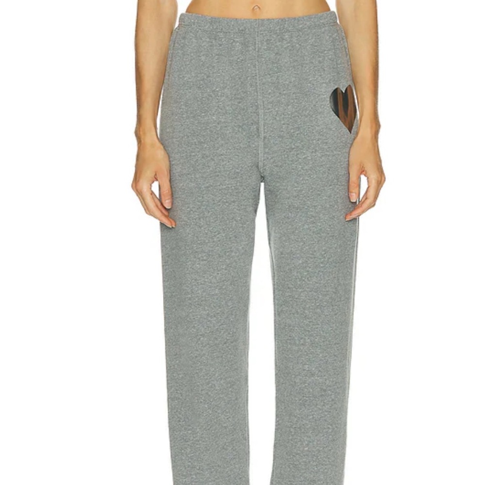 SPRWNM Blur Gray Sweatpants with blue heart.Size XS